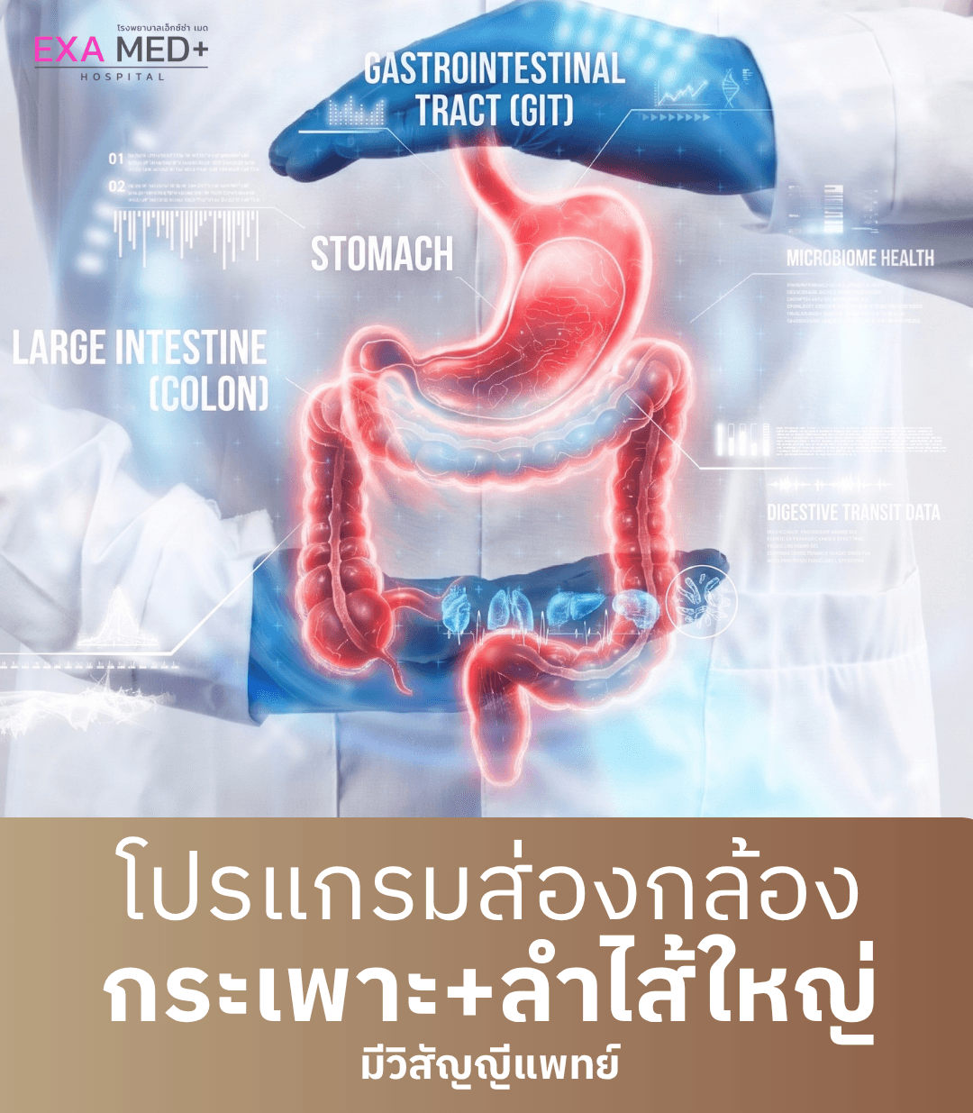 ส่องกล้องกระเพาะอาหาร + ลำไส้ใหญ่